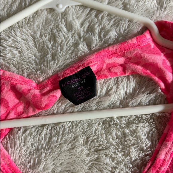 Neon pink leopard print tank top - Picture 3 of 3